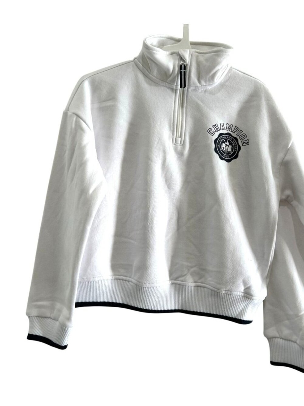 NEW Champion Girls' M 1/4 Zip Fleece Pullover Sweatshirt $20 MSRP